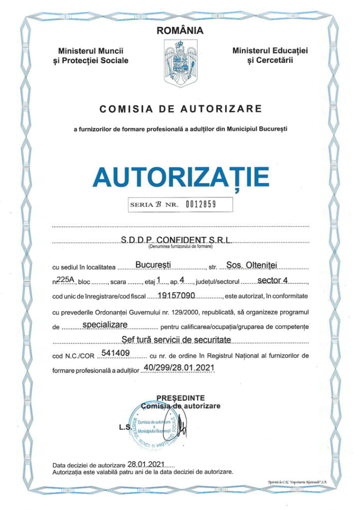 Autorizatie_Sef tura S.S._Confident_2021